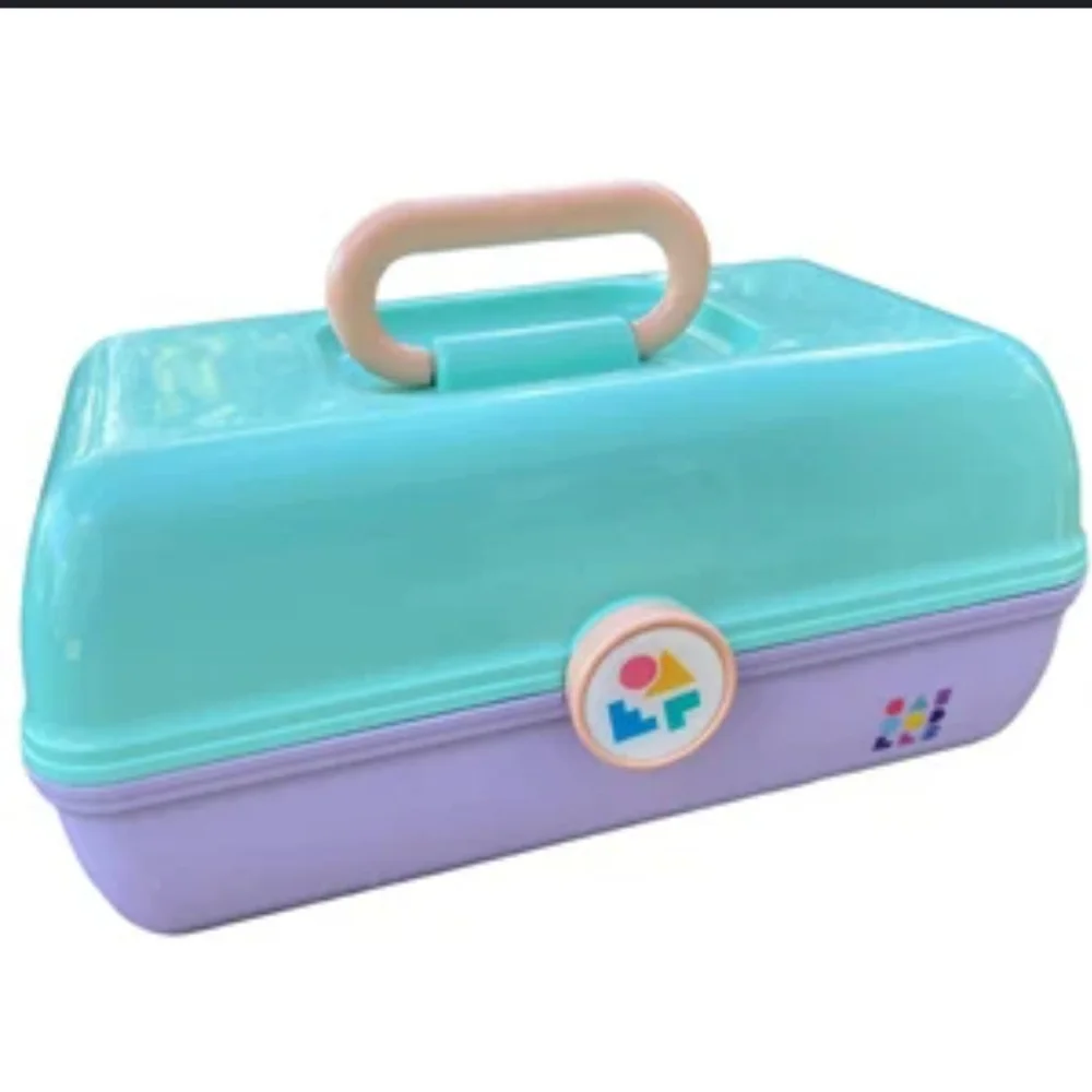 Caboodles On-The-Go Girl Makeup Box, Seafoam on Lavender